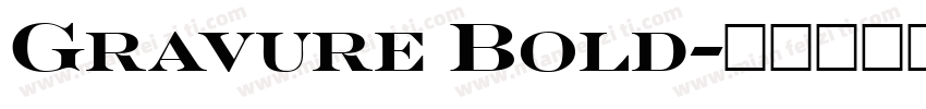 Gravure Bold字体转换